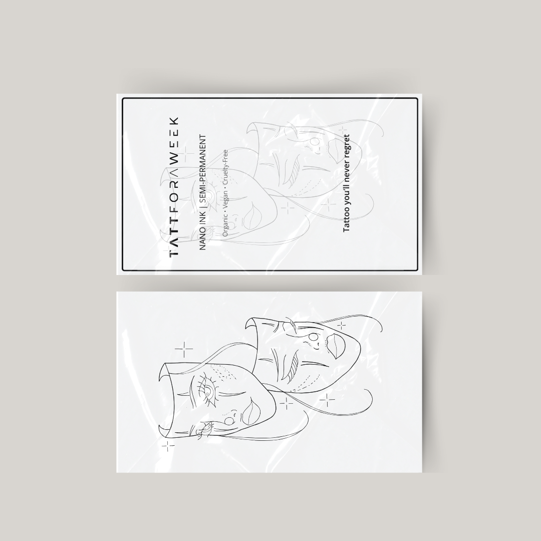 Tatuaggio temporaneo due volti