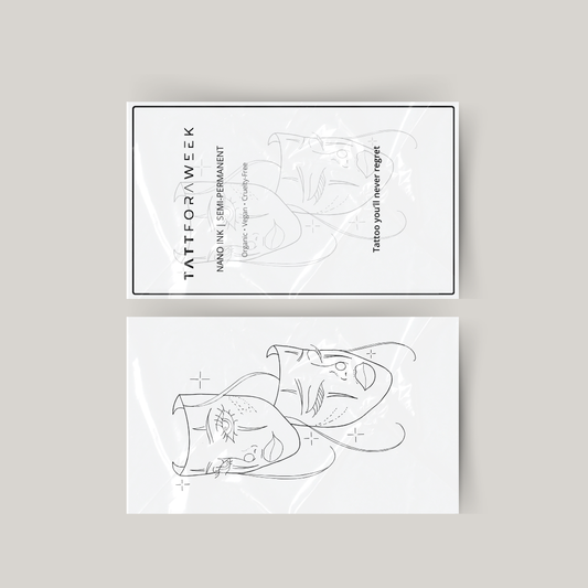 Tatuaggio temporaneo due volti