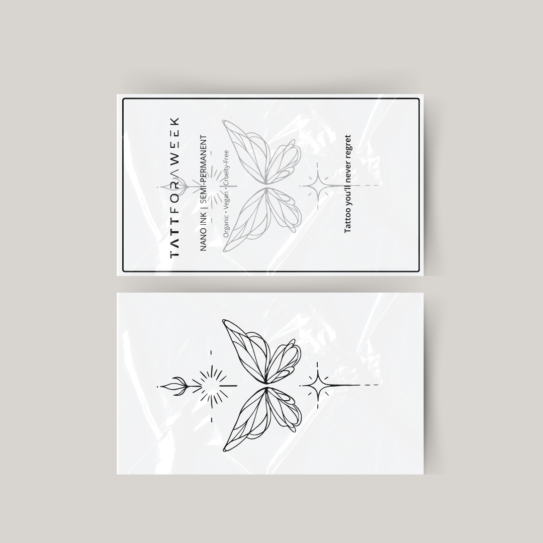 Tatuaggio temporaneo unalome farfalla