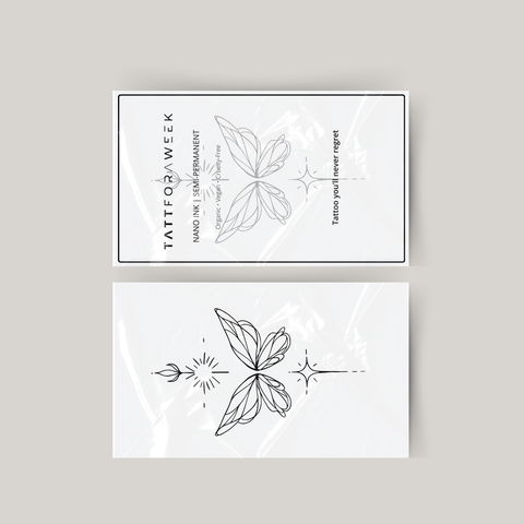 Tatuaggio temporaneo unalome farfalla