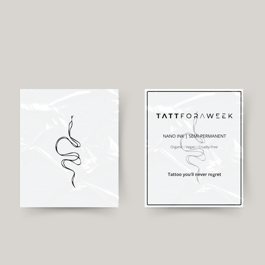 Tatuaggio temporaneo serpente fineline