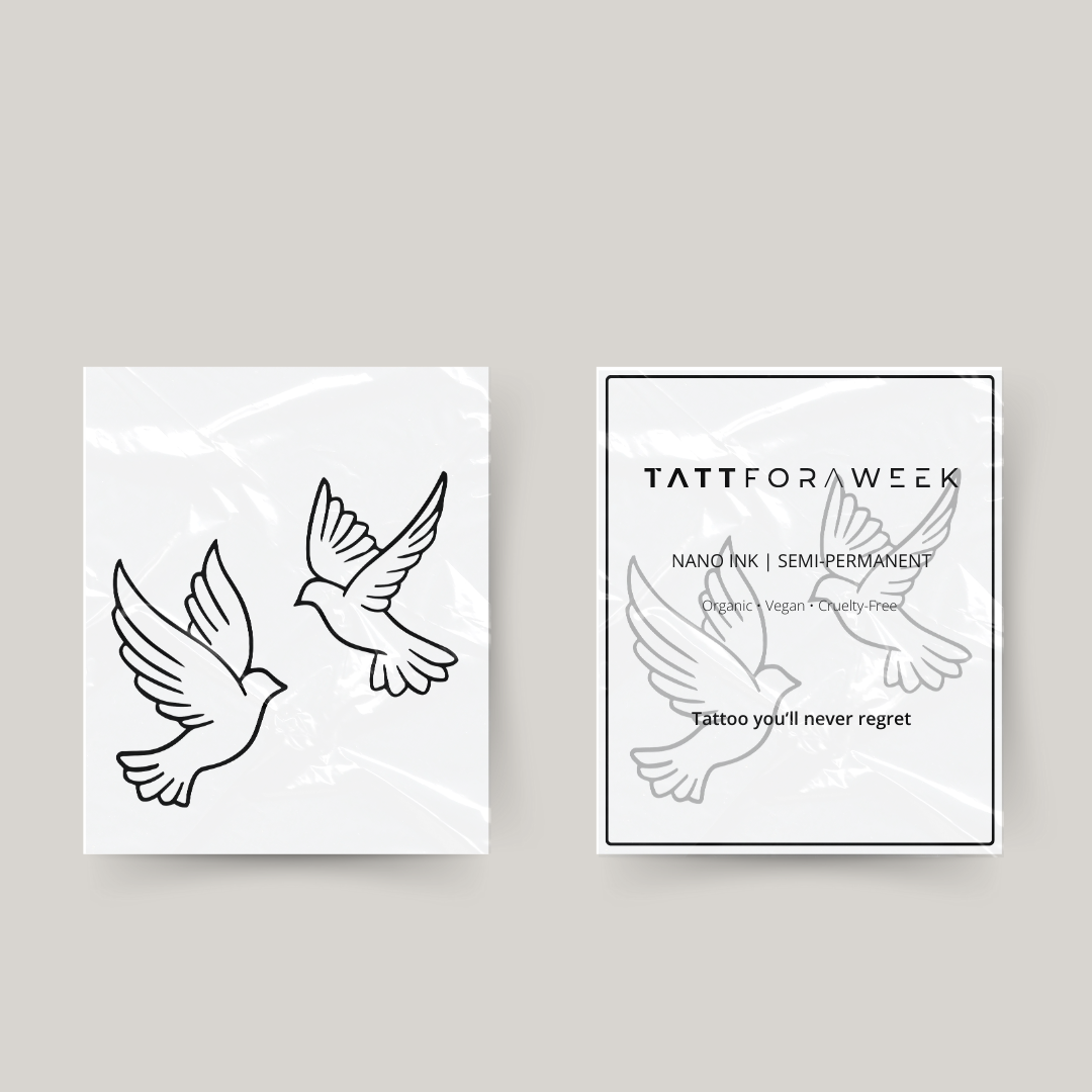 Tatuaggio temporaneo uccelli volanti