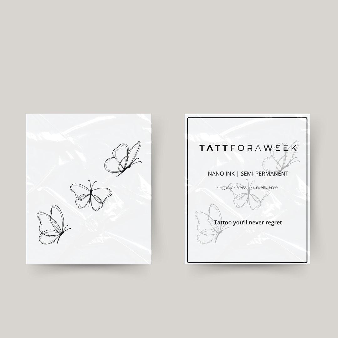 Farfalle tatuaggio temporaneo