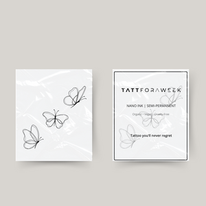 Farfalle tatuaggio temporaneo