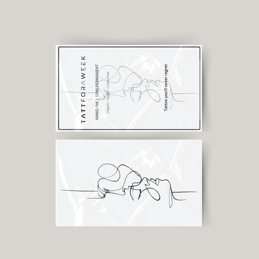 Tatuaggio temporaneo bacio sulla fronte