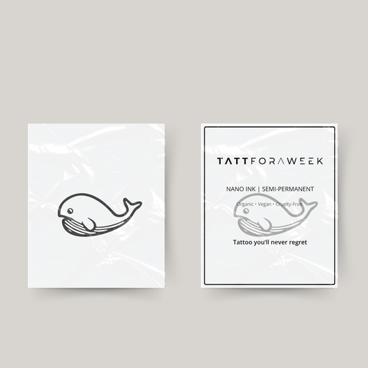 Tatuaggio temporaneo balena