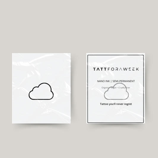 Nuvola di tatuaggio temporaneo