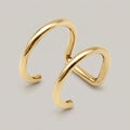 Ear cuff dubbel goud