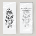 Grandi rose in fiore tatuaggio finto