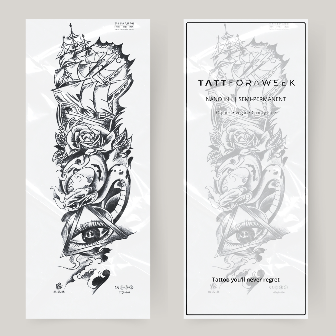 Manica del tatuaggio Nep oceano