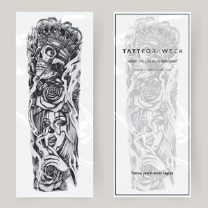 Teschio della manica del tatuaggio Nep