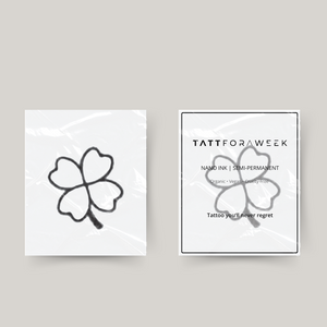 Quadrifoglio tatuaggio temporaneo