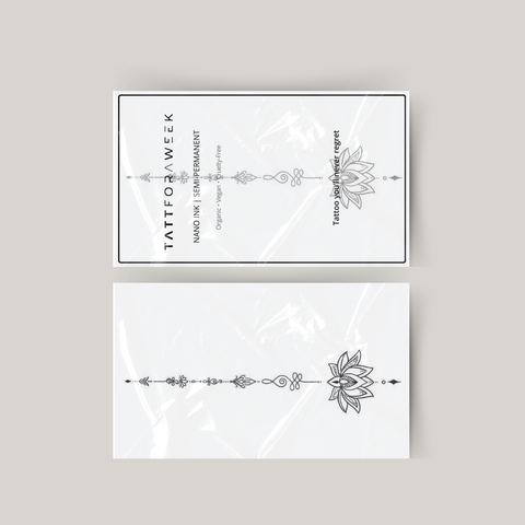 Unalome tatuaggio temporaneo