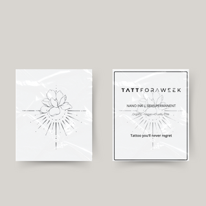 Raggi di sole e fiori del tatuaggio temporaneo